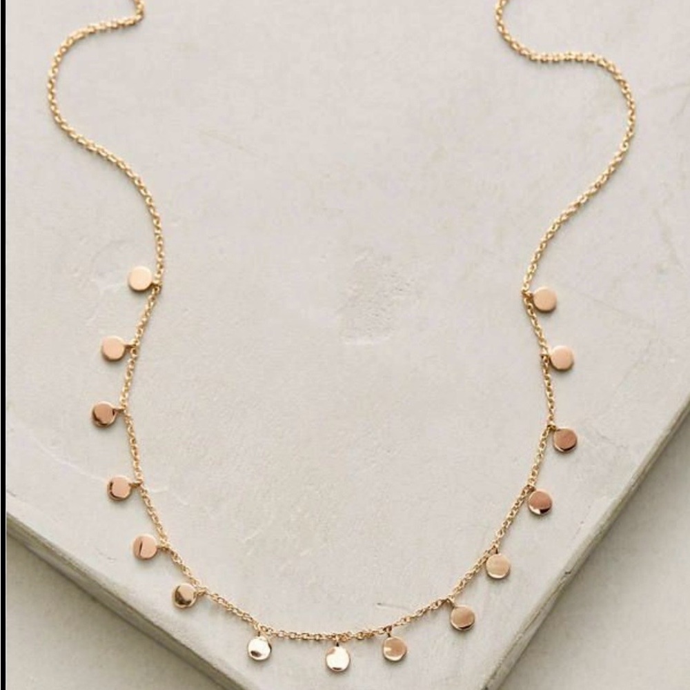 Melanie Auld Gold Vermeil Disc Necklace